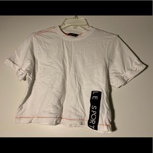 Forever 21 Le Sport Cotton Crop Tee 
S
white 
NWOT